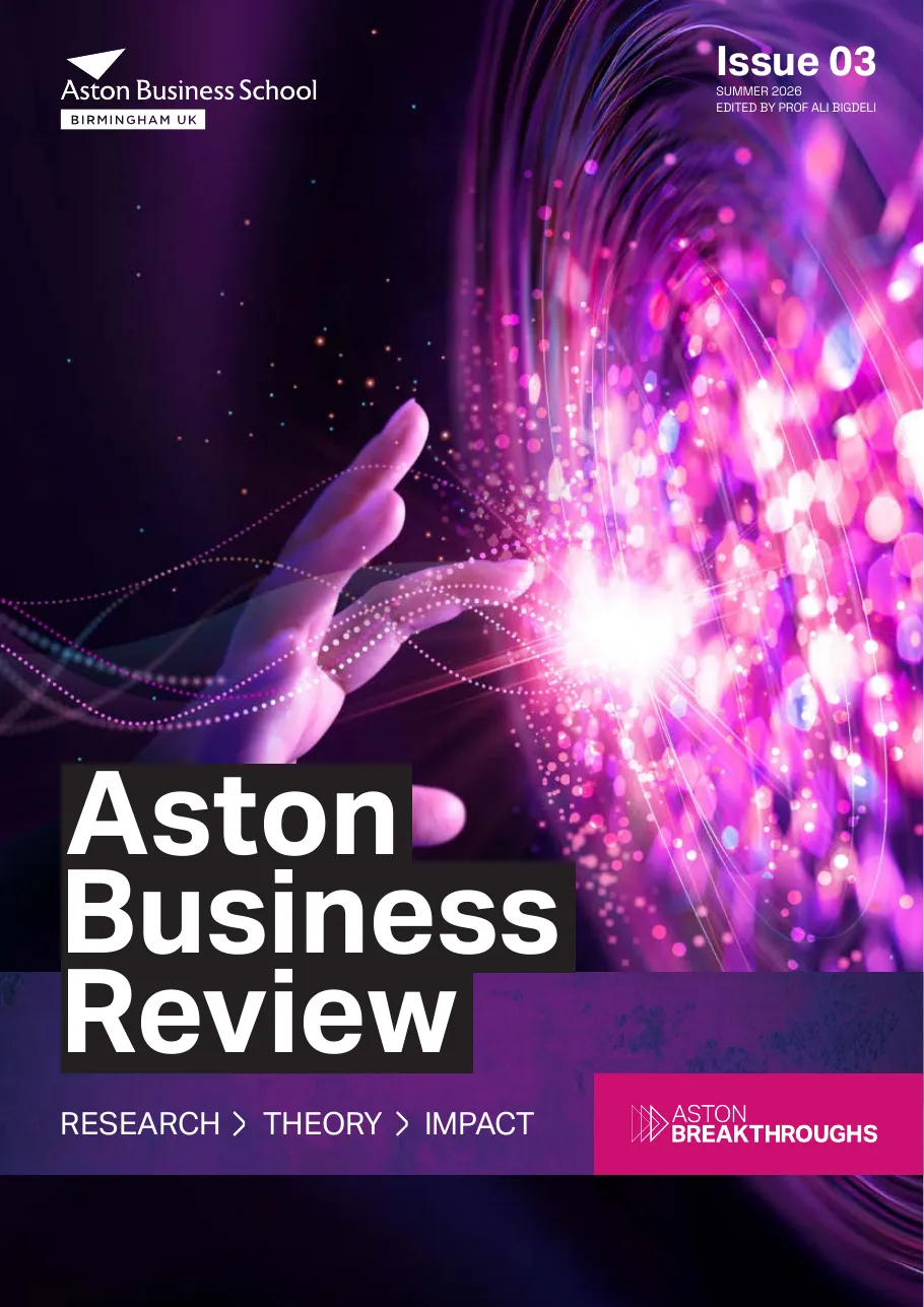 Cover of Aston Business Review Issue 03, Summer 2026